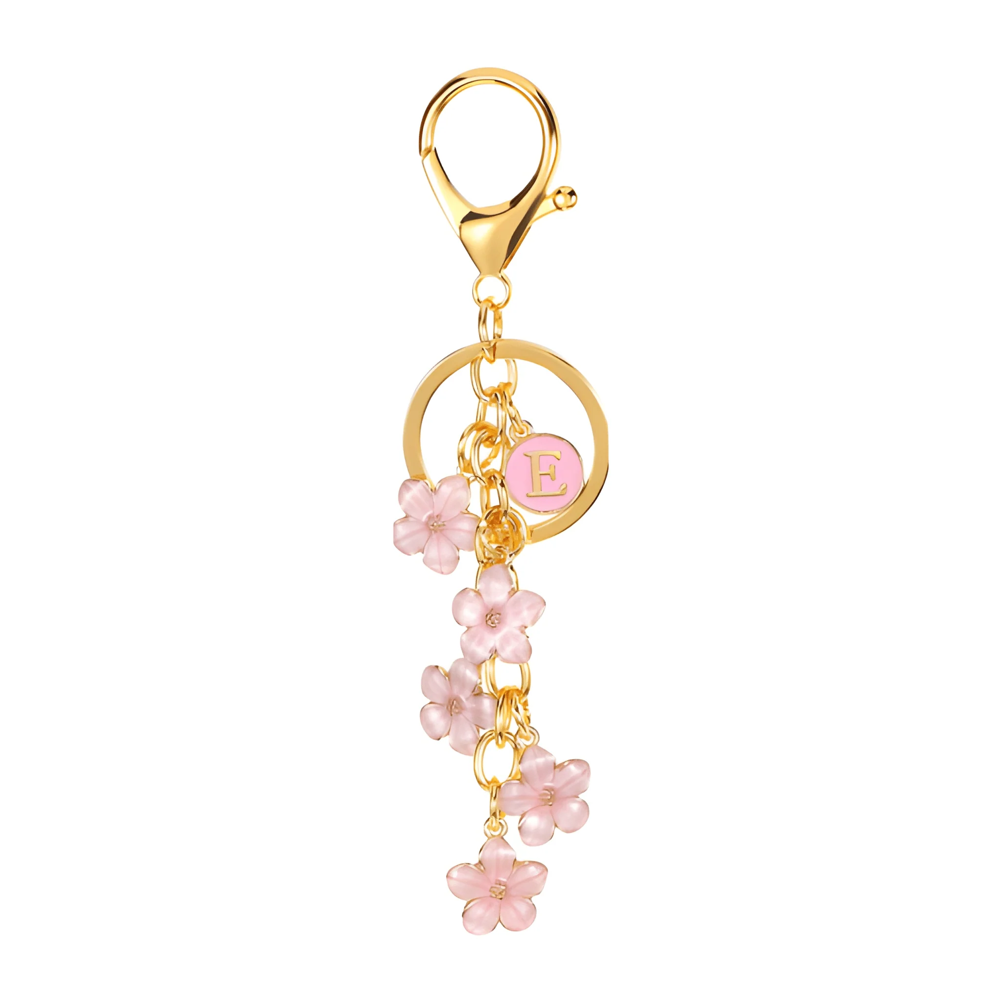 Daisy Flower Initial Letter - Bag Charm (Pink) - Image 5