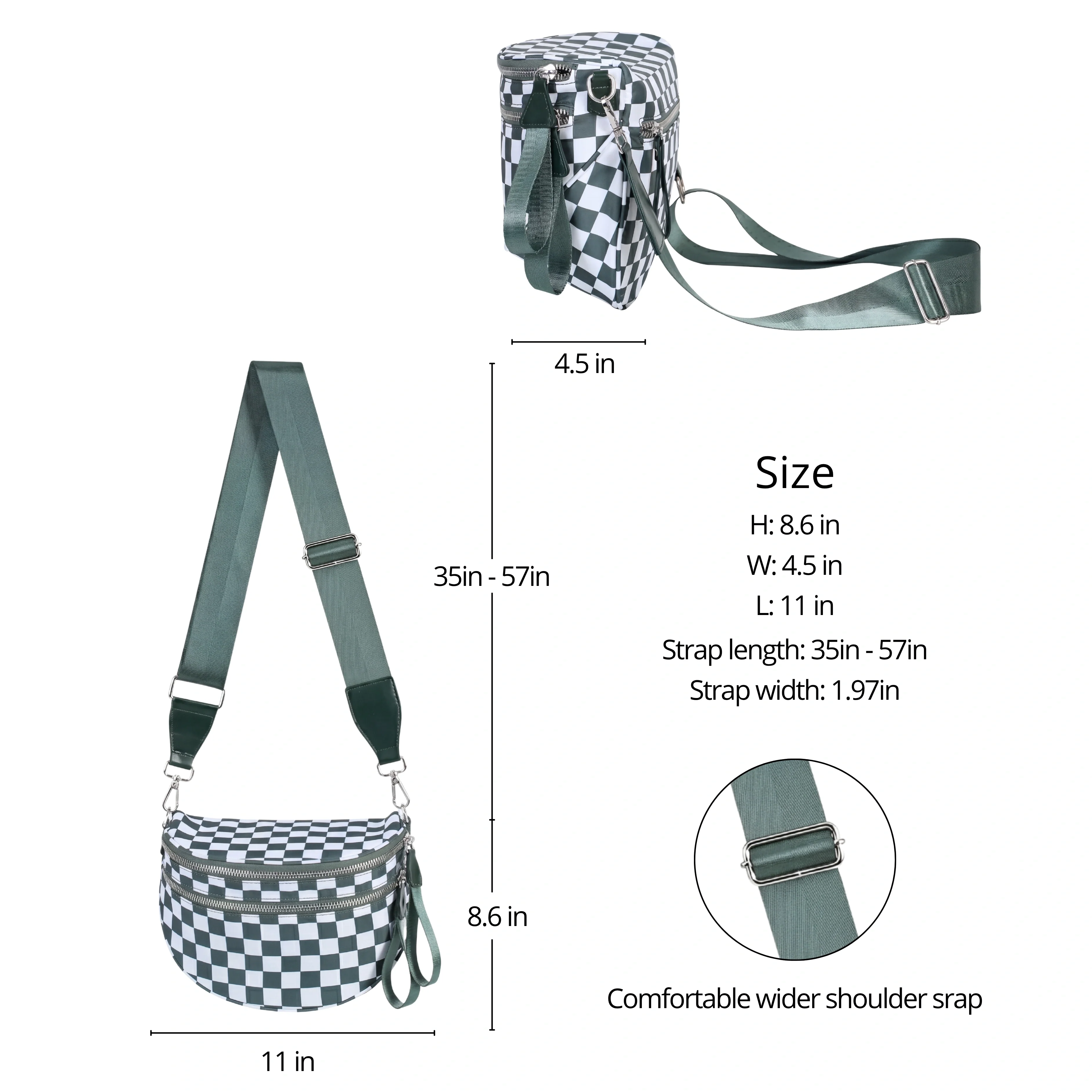 GoFree - The Roomiest Bum Bag (Silver Hardware) - Image 8