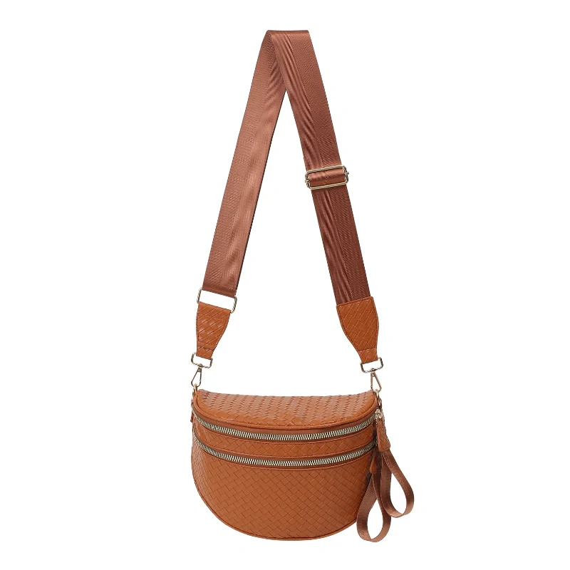 GoFree - Woven Leather Bum Bag - Image 12