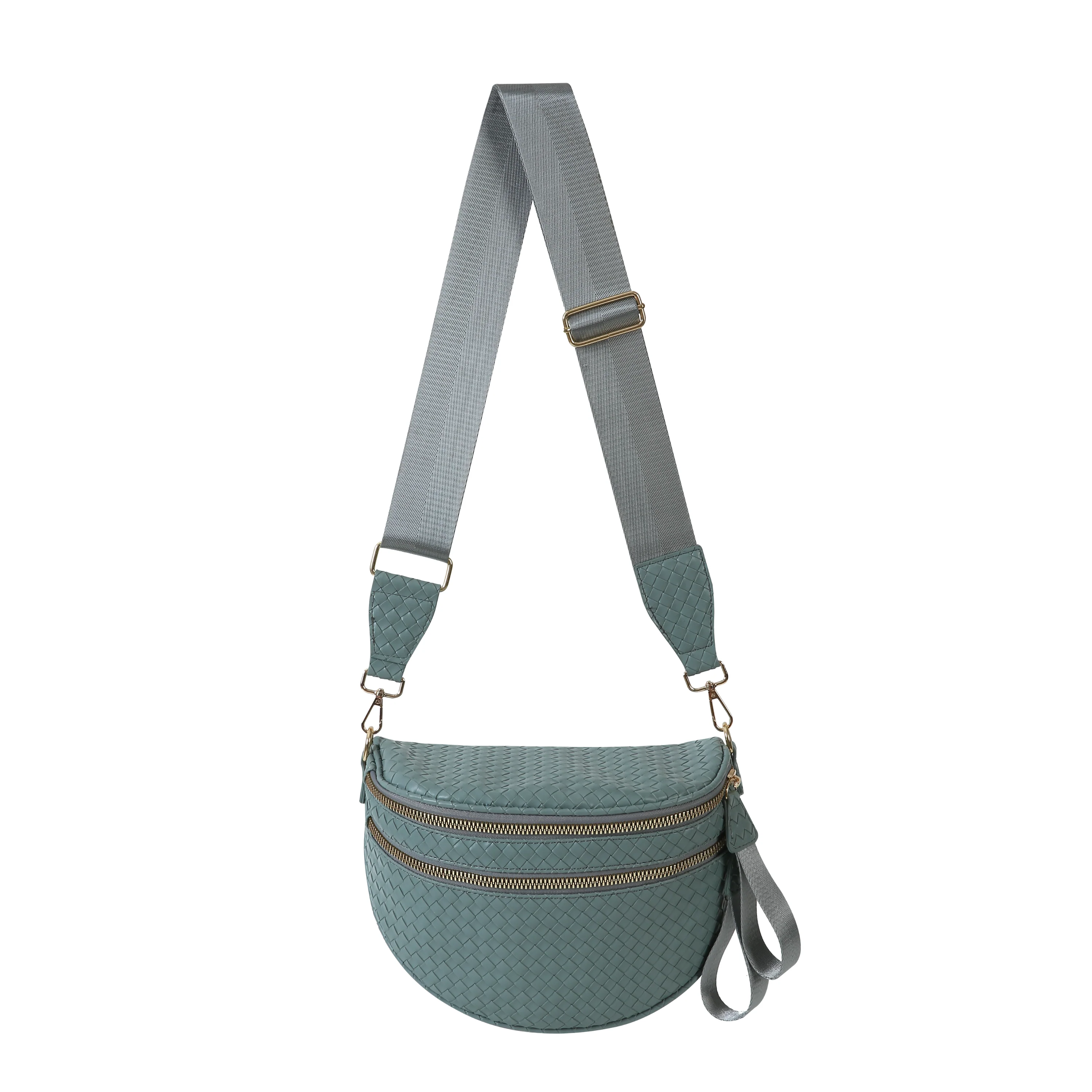 GoFree - Woven Leather Bum Bag - Image 21