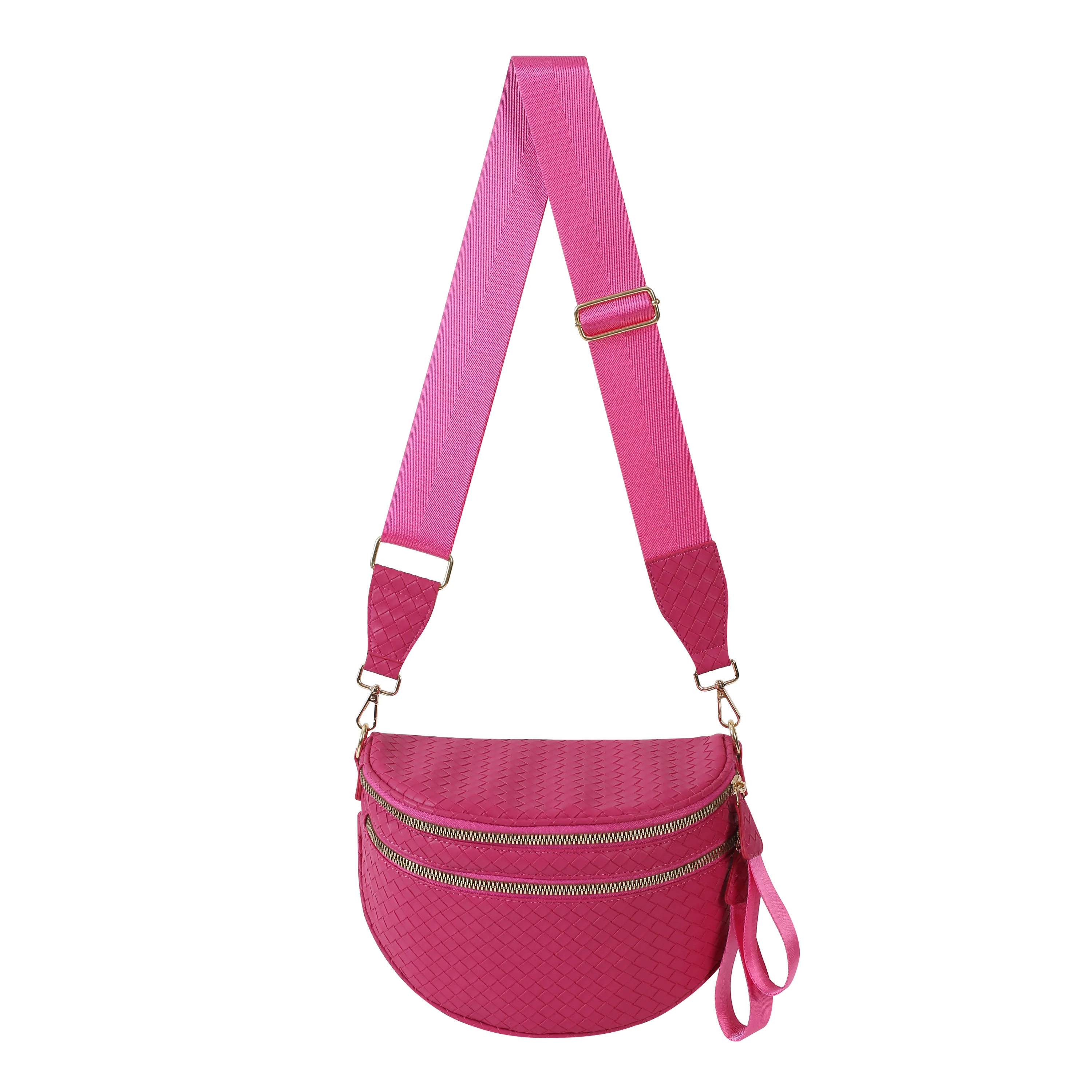 GoFree - Woven Leather Bum Bag - Image 22