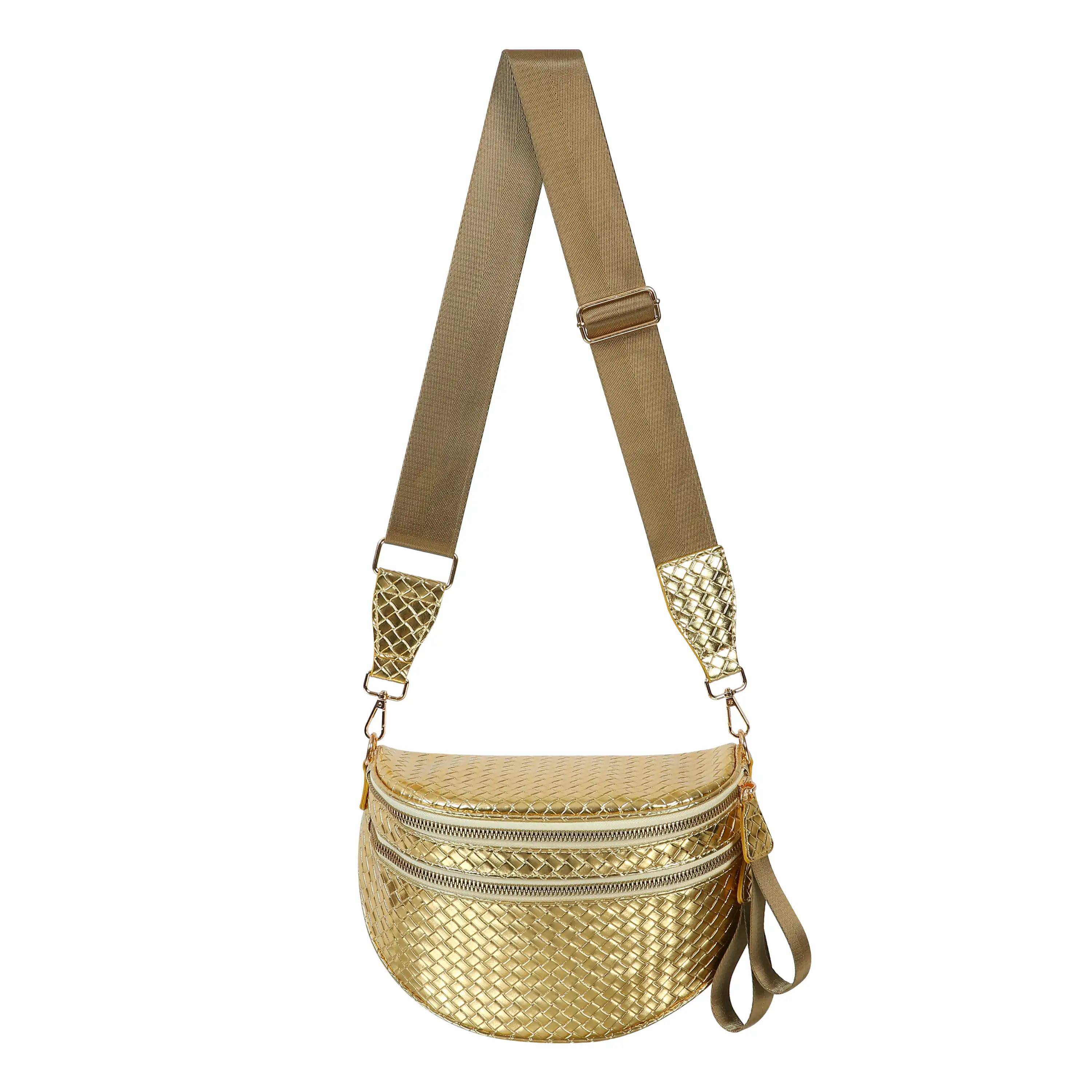 GoFree - Woven Leather Bum Bag - Image 26