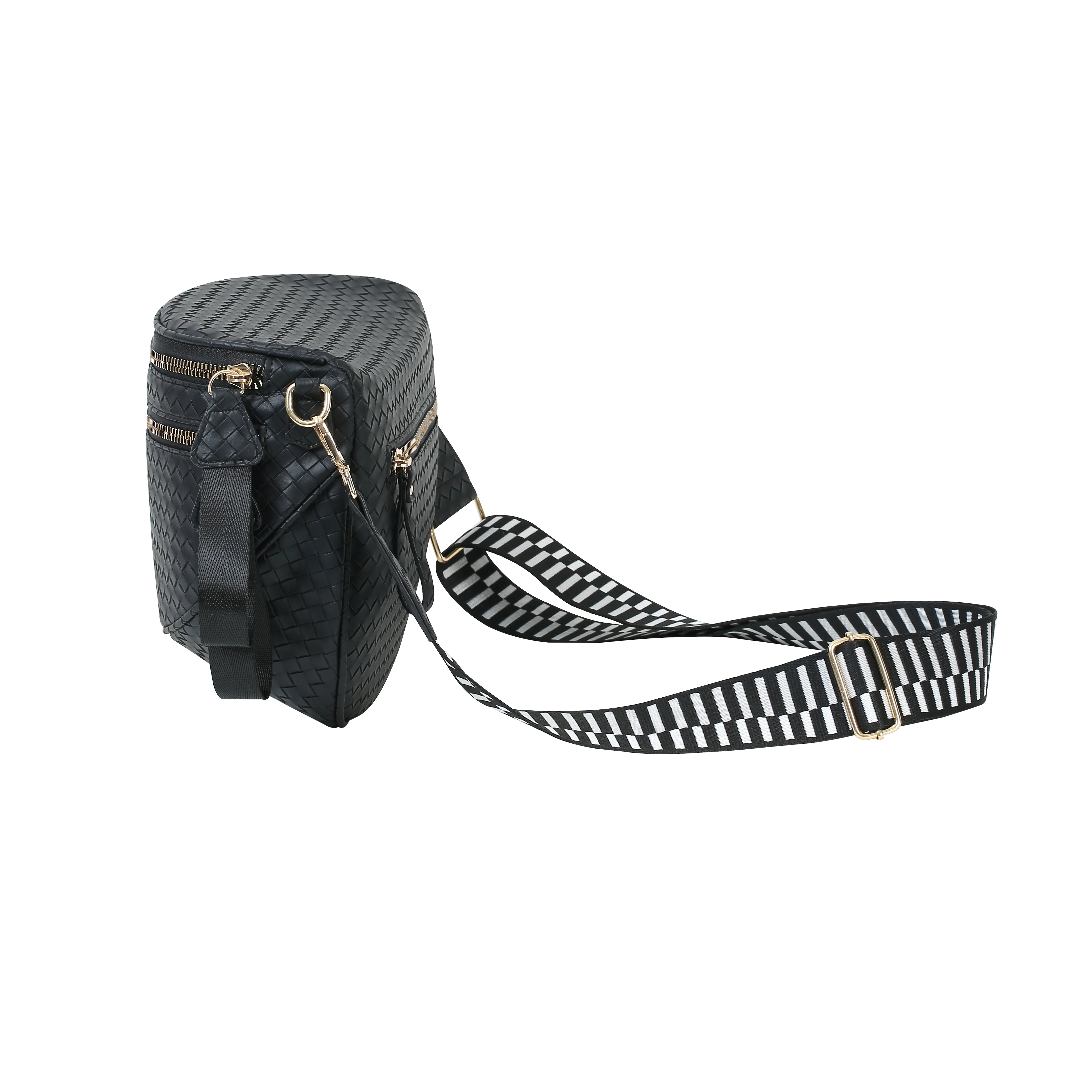 GoFree - Woven Leather Bum Bag - Image 4