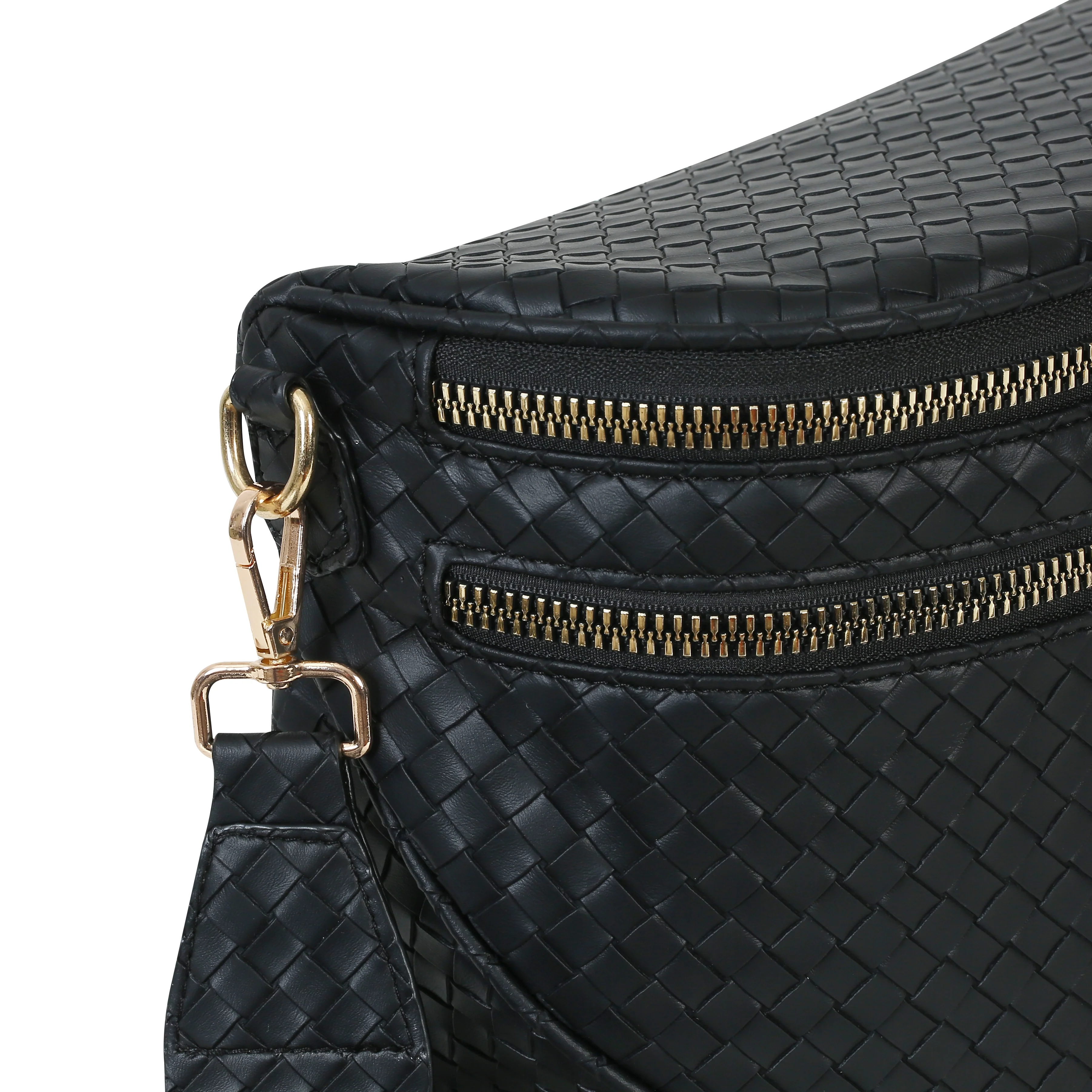 GoFree - Woven Leather Bum Bag - Image 6