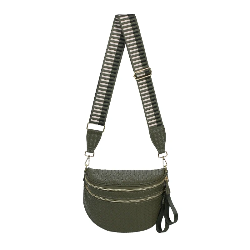 GoFree - Woven Leather Bum Bag - Image 9